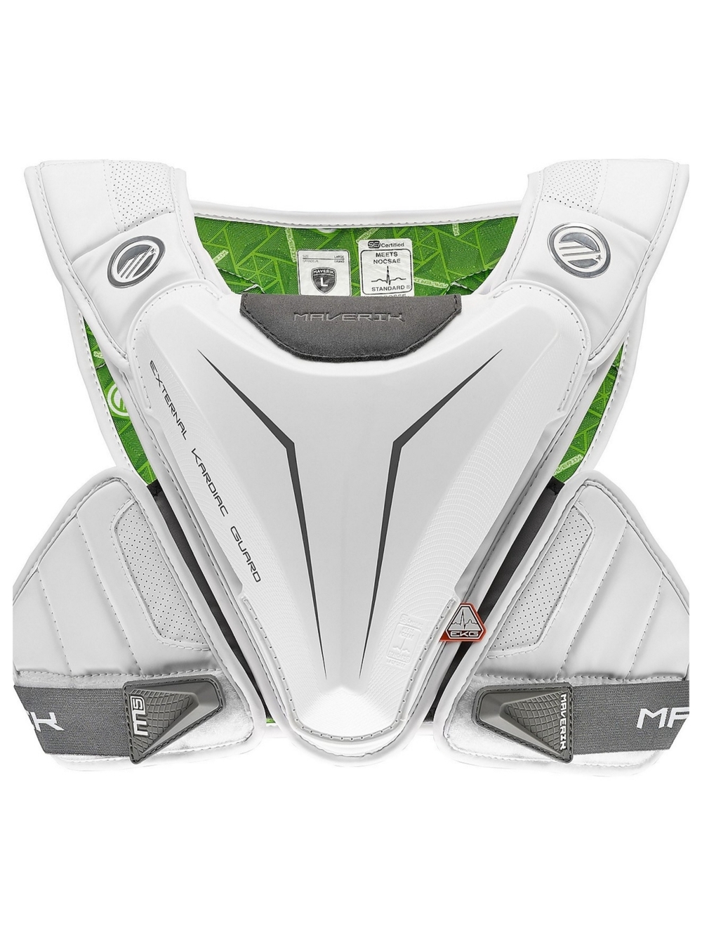 Maverik M5 EKG Speed Lacrosse Shoulder Pads Adult Medium Chest Protector Gear